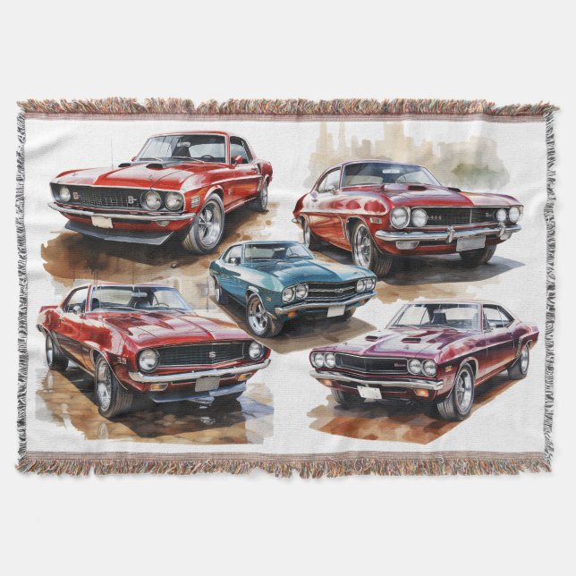 Couverture Voiture Musclée Classique (Devant)