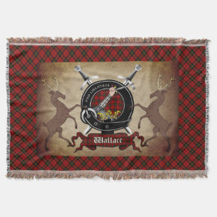 Couverture Wallace Clan Badge & Tartan Lance Blanket