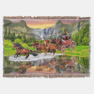 COUVERTURE WELLES FARGO STAGECOACH