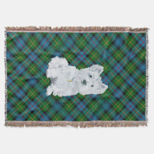Couverture Westie sur Tartan