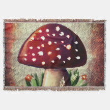 Whimsical Mushroom & Fungi Motif – Nature-Inspired