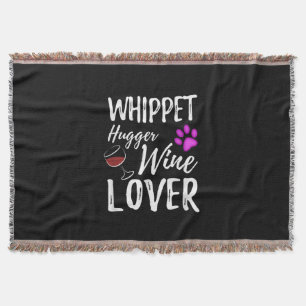 Couverture Whippet Hugger Vin Lover Chien maman ou chien papa
