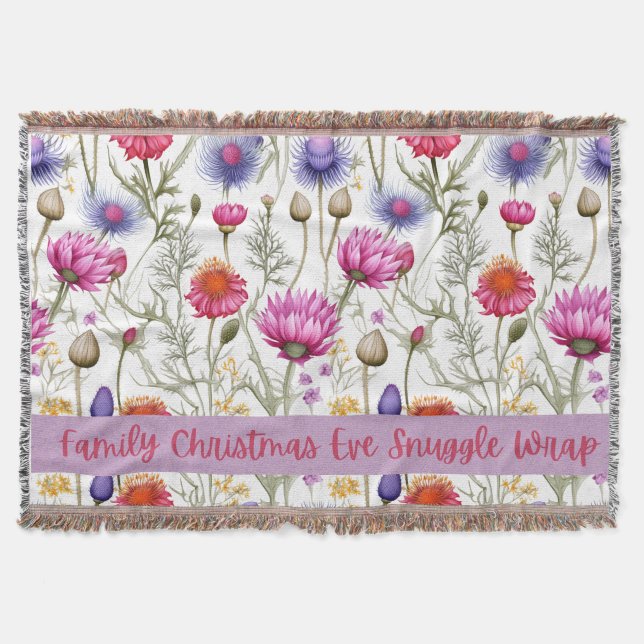 Couverture Wildflowers Family Christmas Eve Snuggle Wrap (Devant)