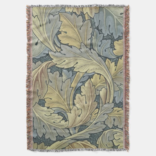 Couverture William Morris Acanthus Feuille Floral Art Nouveau (devant Vertical)