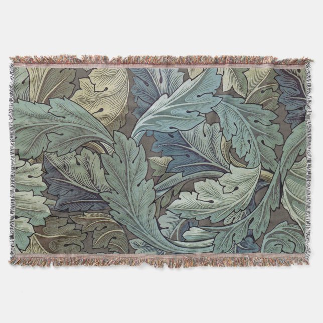 Couverture William Morris Acanthus Sage Fleur Floral Botaniqu (Devant)