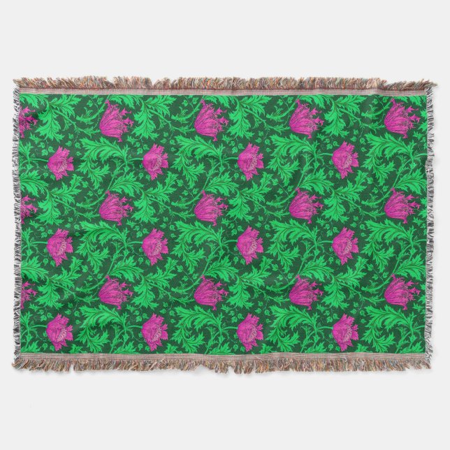 Couverture William Morris Anemone, Emerald Green et Fuchsia (Devant)