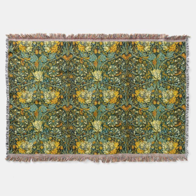 Couverture William Morris Antique Honeysuckle Motif Floral (Devant)