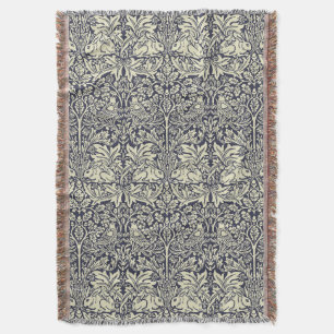 Couverture William Morris Brer Rabbit Motif bleu Vintage