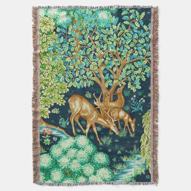 Couverture William Morris Deer par une Tapisserie Brook Impri (devant Vertical)