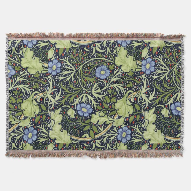Couverture William Morris Fleur d'antiquité aux algues marine (Devant)