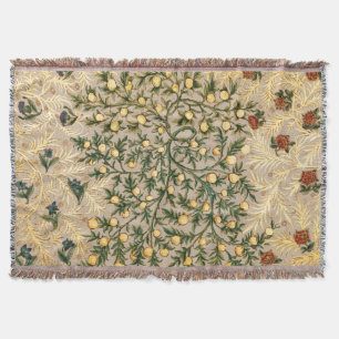 Couverture William Morris Fruit Floral Jardin Fleur Classique