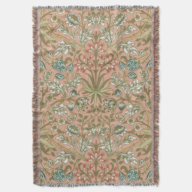 Couverture William Morris Hyacinth Flower Rose Art (devant Vertical)