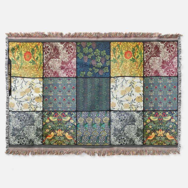Couverture William * Morris II Art Nouveau Quilt Patch Thch (Devant)