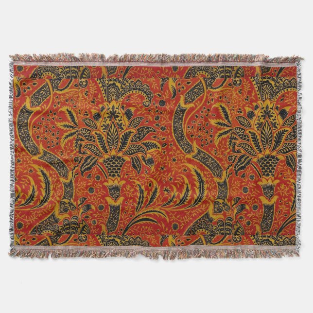 Couverture William Morris Inde Floral rouge (Devant)