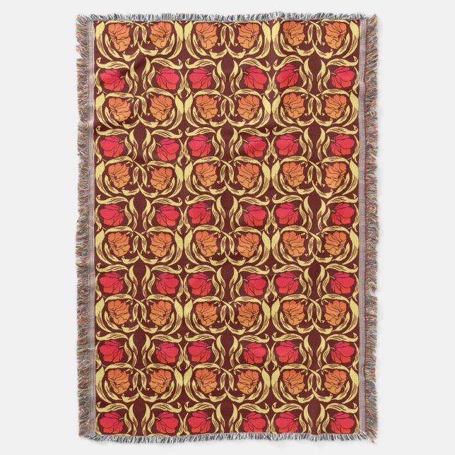 Couverture William Morris Pimpernel, Rust Orange et Brown (devant Vertical)