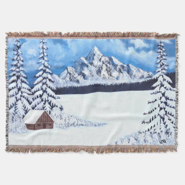 Couverture Winter Scene Medium Throw Blanket (Devant)
