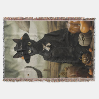 Couverture Witch Cat with Pumpkins 