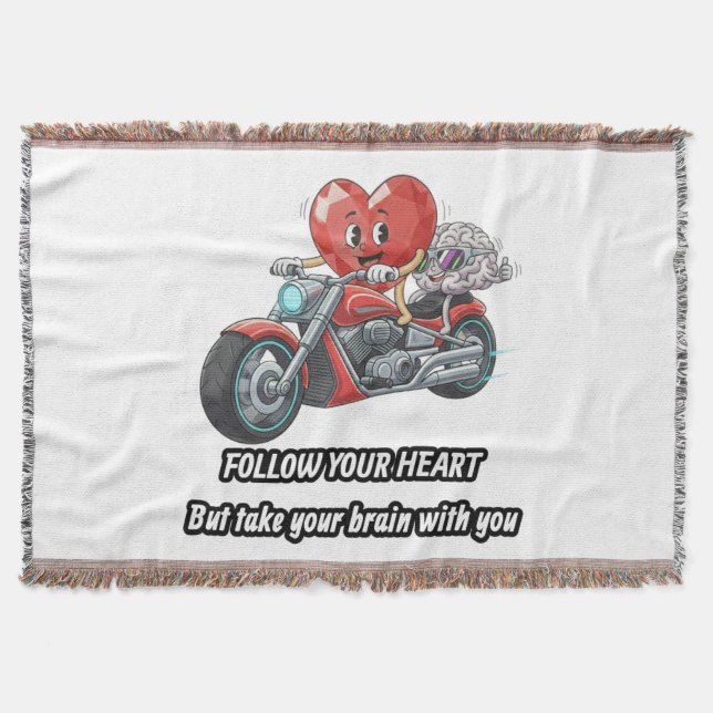 Couverture witty relationship quote gift heart riding bike (Devant)