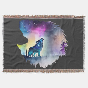 Couverture Wolf Howling aux aurores boréales