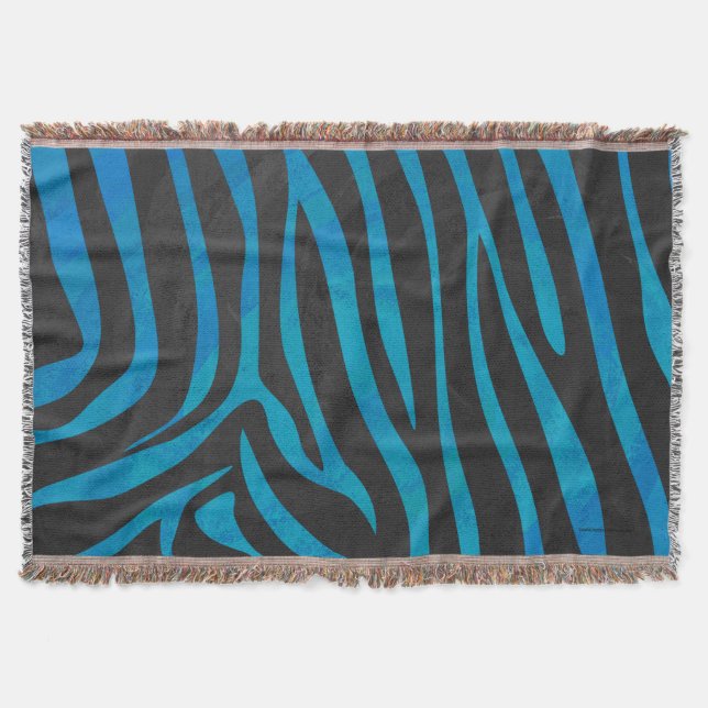 Couverture Zebra Black et Blue Print (Devant)