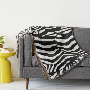 Couverture Zebra Print, Zebra Stripes, Noir Et Blanc