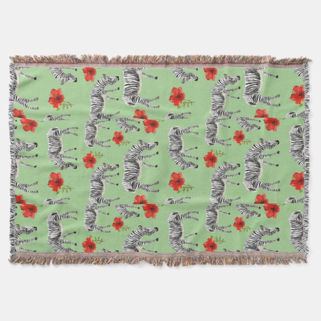 Couverture Zèbres parmi des fleurs de ketmie (Devant)