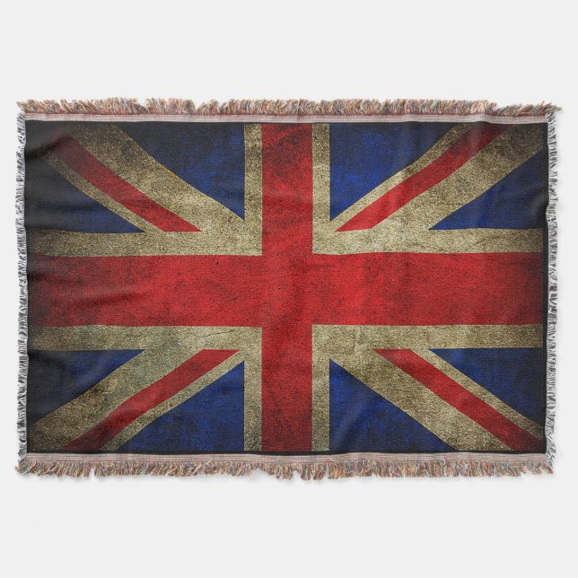 Couvertures BRITANNIQUES de jet de drapeau de (Devant)