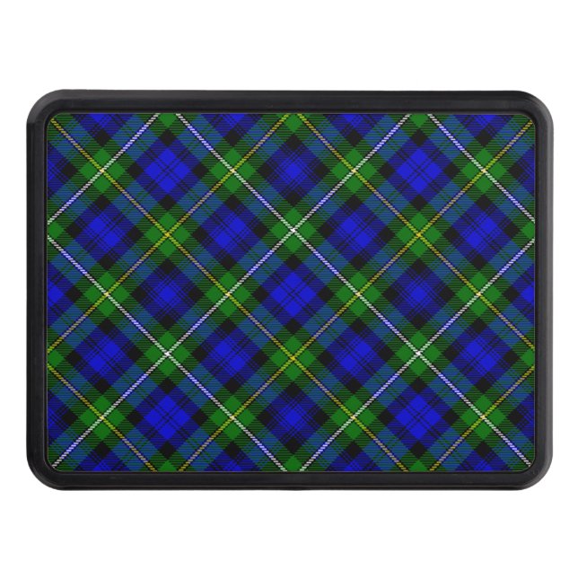Couvertures D'attelage De Remorque Campbell tartan bleu vert plaid (Devant)