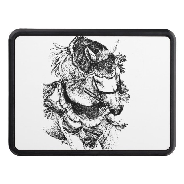 Couvertures D'attelage De Remorque Cheval arabe en costume (Devant)