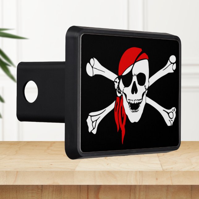 Couvertures D'attelage De Remorque Crâne et os croisés de pirate (Créateur téléchargé)