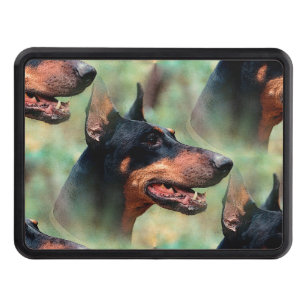 Couvertures D'attelage De Remorque Doberman Pinscher dans les bois