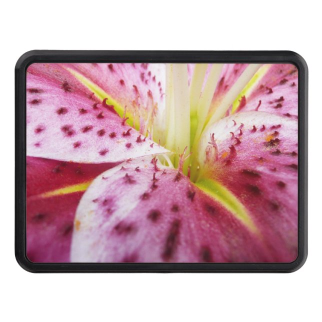 Couvertures D'attelage De Remorque Stargazer Lily brillant Magenta Floral (Devant)