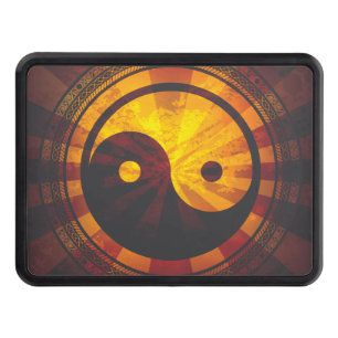 Couvertures D'attelage De Remorque Symbole vintage de Yin Yang