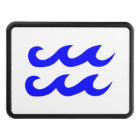 Symbole Zodiaque bleu Aquarius