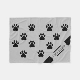 Couvertures de chien Empreinte de patte personnali