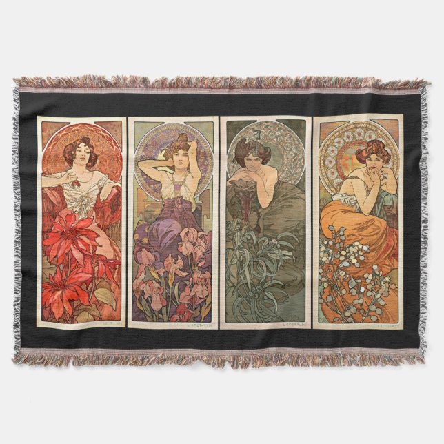Couvertures de pierres précieuses d'Alphonse Mucha (Devant)