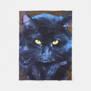 Couvertures d'ouatine de chat noir