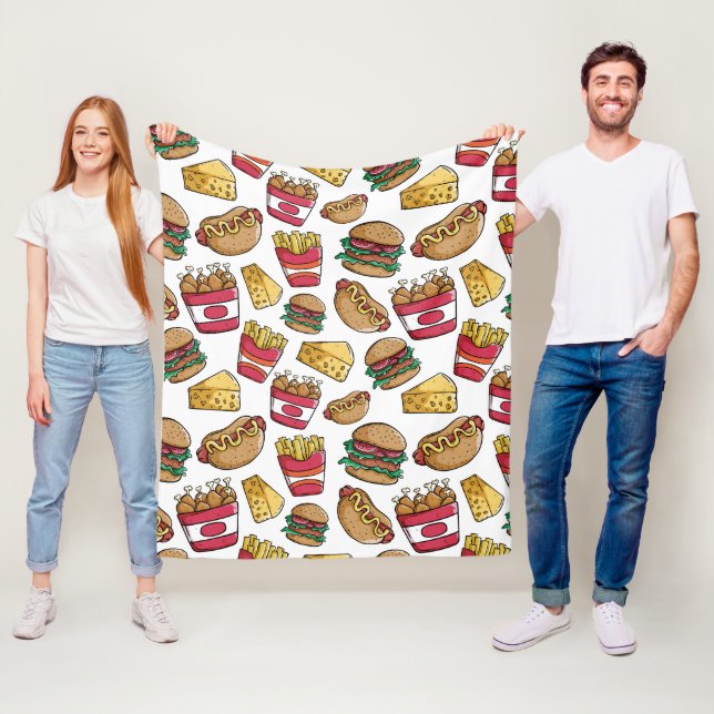 Couvertures d'ouatine de motif d'aliments de (En situation)