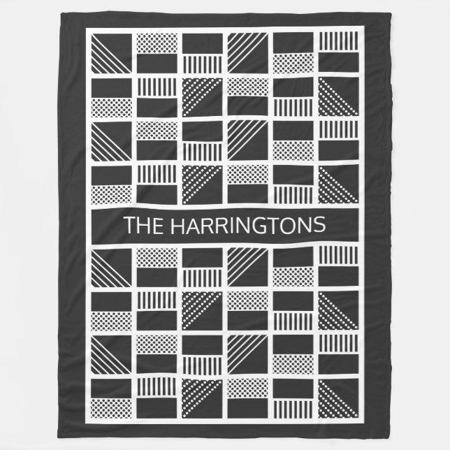 Couvertures en polaire monogramme personnalisées C (Devant)