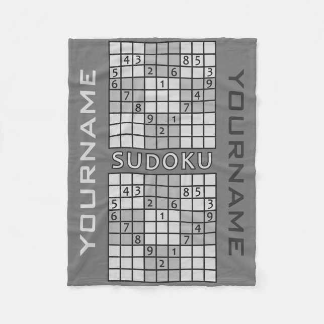Couvertures en polaire personnalisées SUDOKU (Devant)