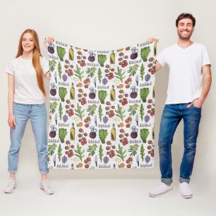 Couvertures en toison Motif de salade