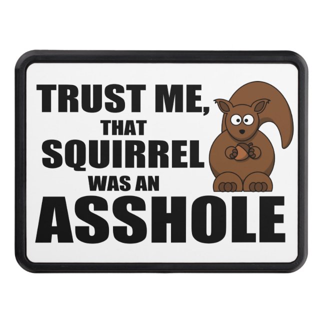 Couvertures Remorque D'attelage Drôle plaisanterie d'écureuil (Devant)