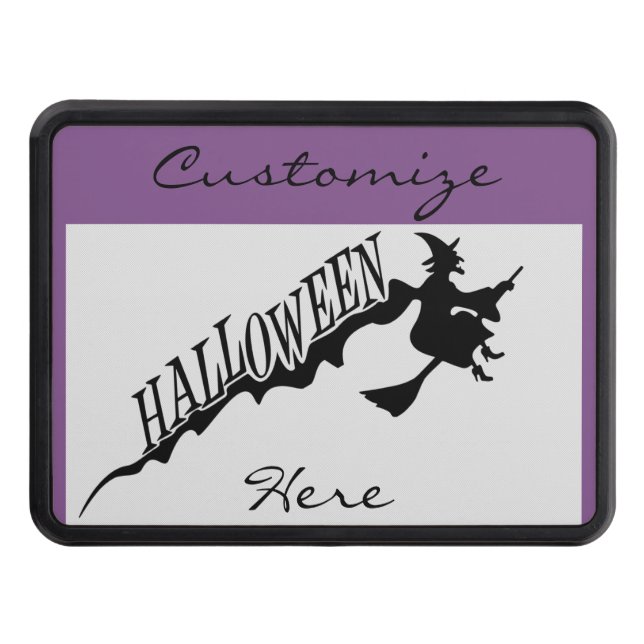 Couvertures Remorque D'attelage Halloween Sorcière Broom Thunder_Cove (Devant)