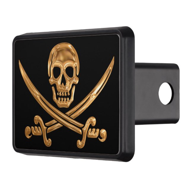 Couvertures Remorque D'attelage Jolly roger d'or (Gauche)