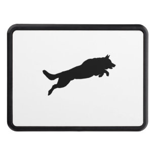 Couvertures Remorque D'attelage Jumping German Shepherd Silhouette