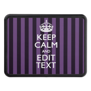 Couvertures Remorque D'attelage KEEP CALM PERSONNALISÉ ET Éditer le texte violet