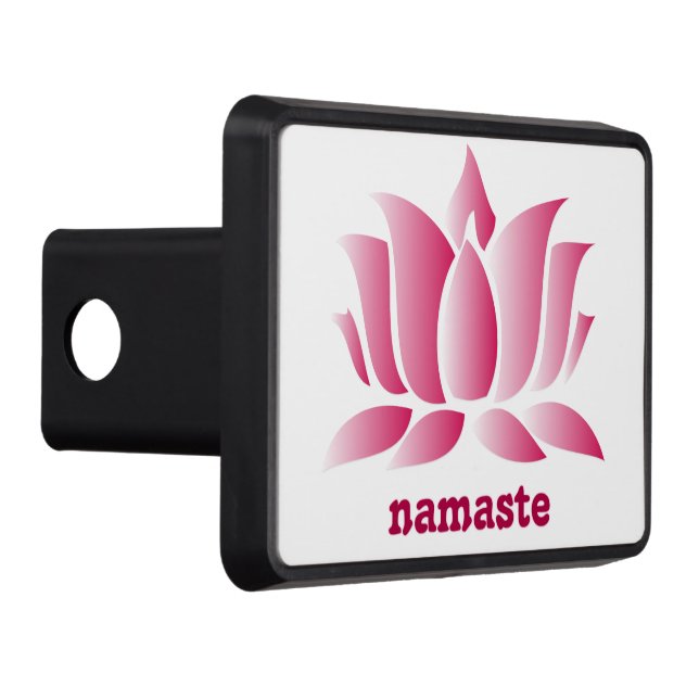 Couvertures Remorque D'attelage namaste rose de lotus de yoga (Droite)