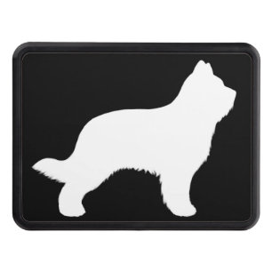 Couvertures Remorque D'attelage Silhouette de chien de Briard
