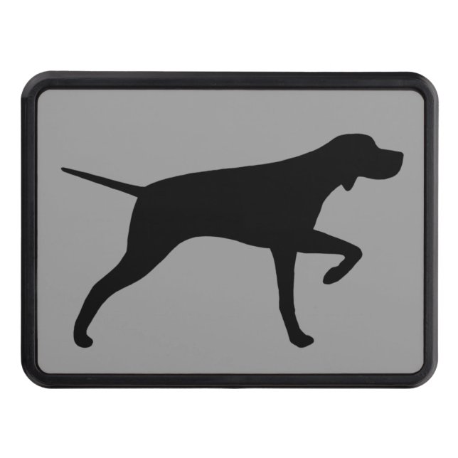 Couvertures Remorque D'attelage Silhouette de chien d'indicateur (Devant)
