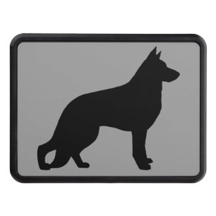 Couvertures Remorque D'attelage Silhouette K9 GSD de chien de berger allemand